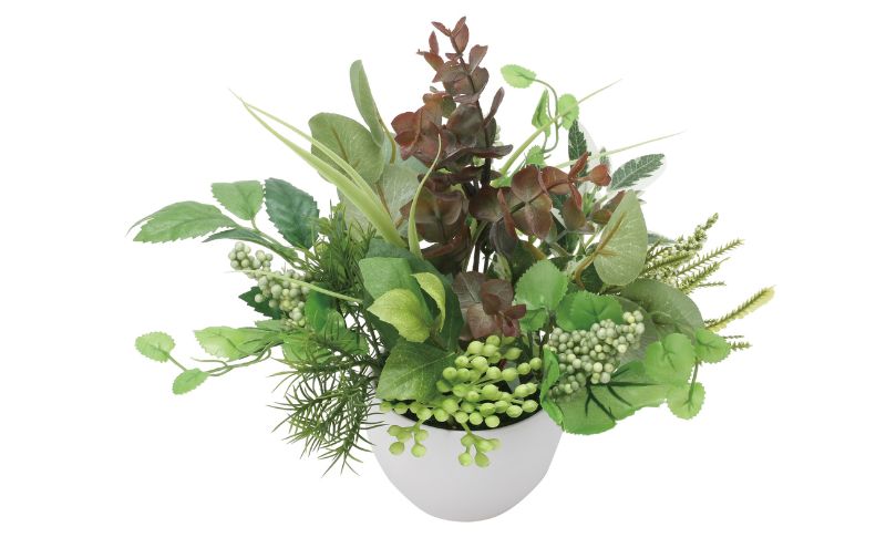 光の楽園 寄せ植えユーカリ【配送不可：北海道・沖縄・離島】 インテリア 光触媒 人工植物 造花 フェイクグリーン 花 フラワー 清浄 消臭 浜松市