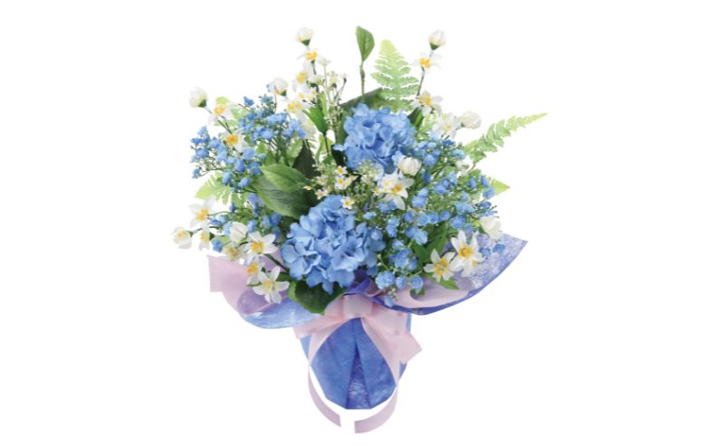 光の楽園 アーリーブルー【配送不可：北海道・沖縄・離島】 インテリア 光触媒 人工植物 造花 フェイクグリーン 花 フラワー 清浄 消臭 浜松市