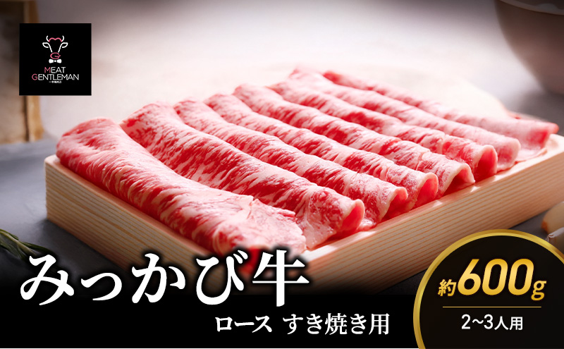 みっかび牛ロースすき焼き用（約600g/2〜3人用）国産 静岡県 牛肉 すき焼き ロース 三ヶ日牛 牛肉 お肉 静岡 浜松市