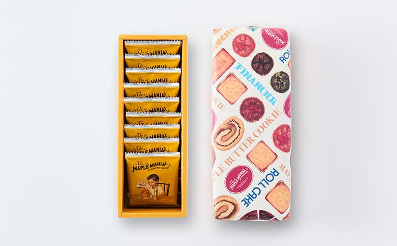【メープルマニア】メープルバタークッキー9枚入×10箱セット 手提げ付【冷蔵配送】スイーツ 洋菓子 お菓子 おやつ サクサク 軽い食感 バター風味 ギフト 個包装 クッキー ラングドシャ 焼菓子 静岡 浜松