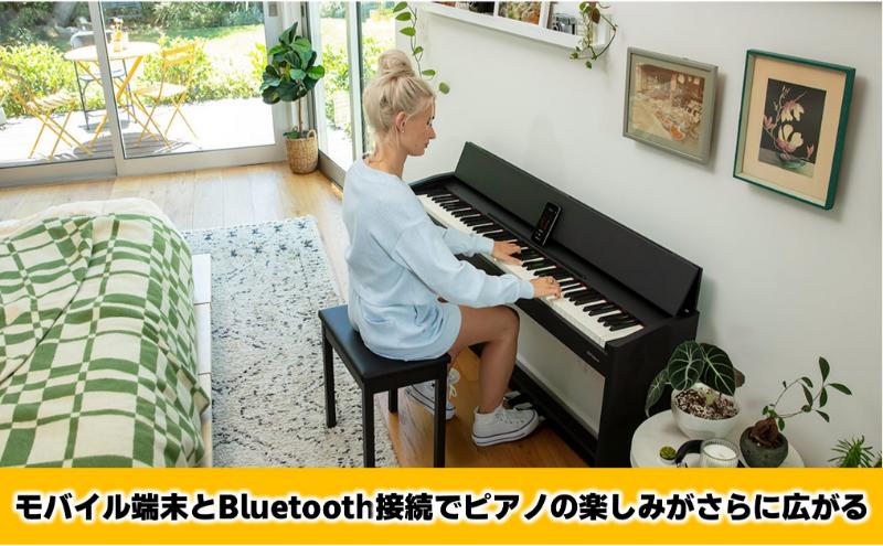 【Roland】電子ピアノF107/ブラック 高さ固定椅子付き 【設置作業付き】【配送不可：北海道/沖縄/離島】 静岡 浜松市