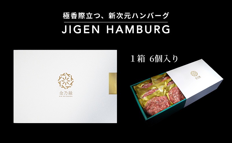 次元ハンバーグ120g×6個 【配送不可：離島】金乃縁 ハンバーグ 冷凍 国産 三ヶ日牛 牛肉 トリュフ風味 ギフト 冷凍食品 惣菜 静岡 浜松市