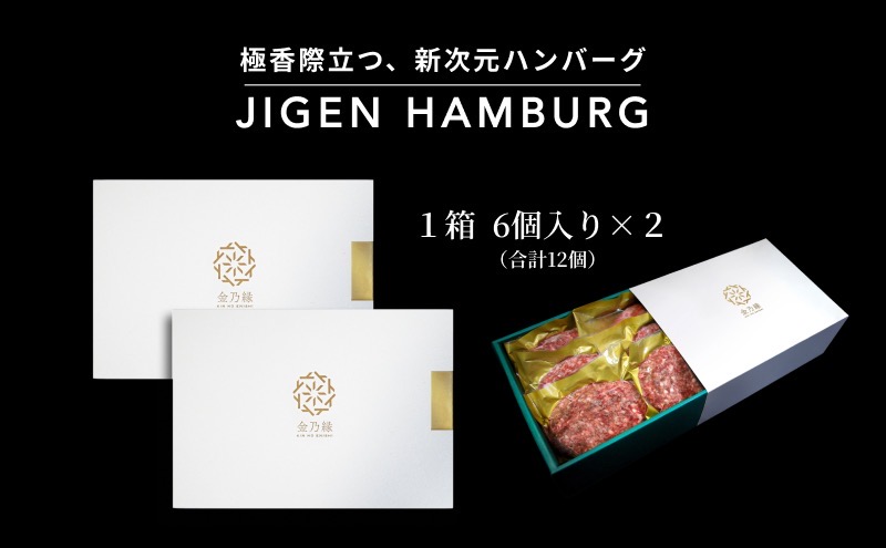 次元ハンバーグ120g×12個 【配送不可：離島】金乃縁 ハンバーグ 冷凍 国産 三ヶ日牛 牛肉 トリュフ風味 ギフト 冷凍食品 惣菜 静岡 浜松市