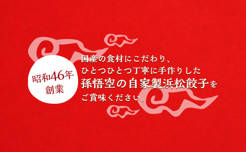 【定期便 4回 3か月毎】孫悟空 浜松餃子 100個（50個×2パック）（タレ・唐辛子付）餃子 ギョーザ 冷凍餃子 冷凍ぎょうざ 孫悟空 冷凍食品 あっさり ヘルシー 国産 中華 元祖 惣菜 食品 つまみ 静岡 浜松市