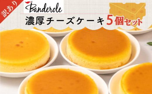  訳あり 濃厚 チーズケーキ 5個セット 工場直売アウトレット品