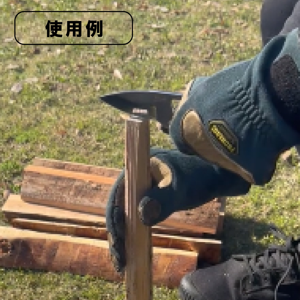 オリジナル シース ナイフ キャメル 『HAMONO-01』 キャンプ 薪割 薪割り ソロキャン アウトドア レジャー 用品 ASOBU