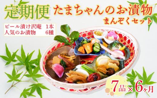 定期便 6ヶ月 漬物 ビール漬 季節野菜 7種 沼津まんぞく セット 小分け