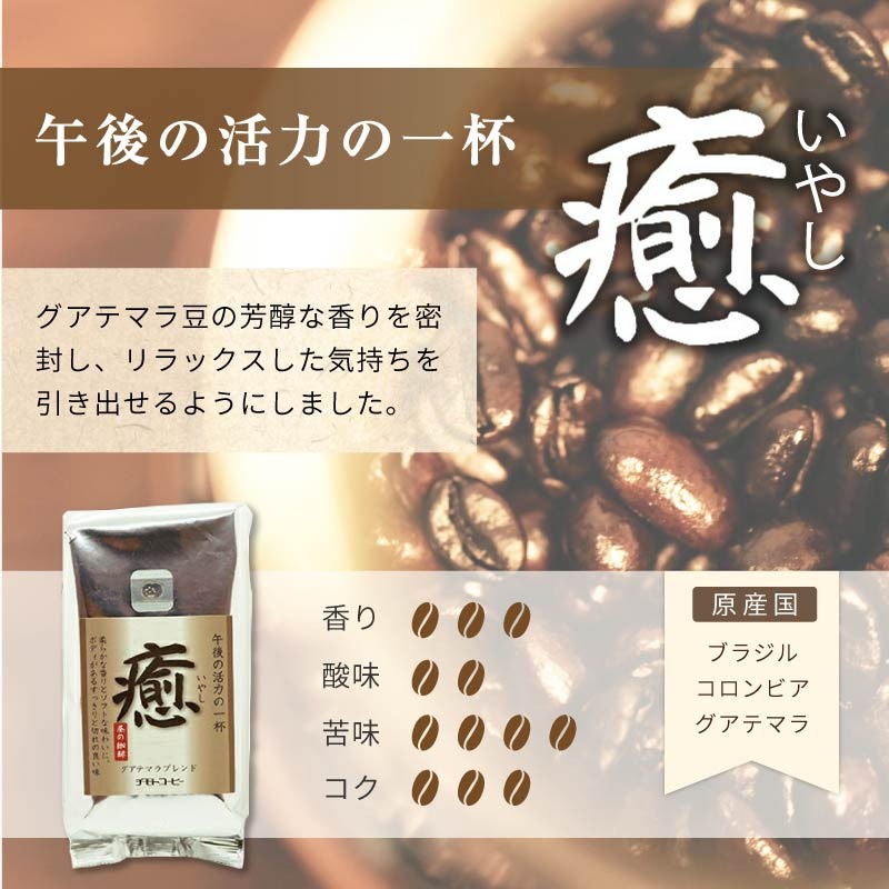コーヒー粉 250g 6袋 ブレンド 3種類  詰め合わせ レギュラーコーヒー 焙煎 珈琲 コーヒー ブレンド 酸味 コーヒー豆  煎り ブラジル コロンビア ドリンク 飲み物 飲料類 自家焙煎コーヒー豆 ギフト 贈答 贈答品 チモトコーヒー 静岡 沼津