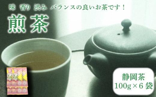 【静岡茶】煎茶100g×6袋入 ご家庭用 家庭用 静岡 静岡茶