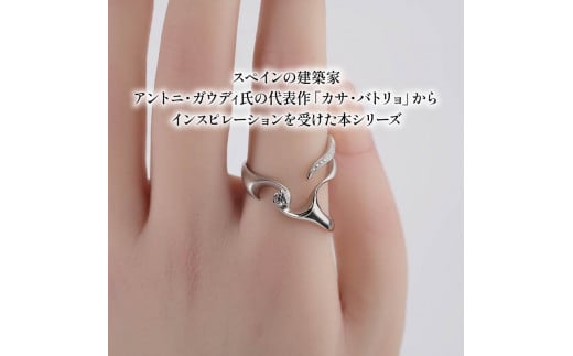 Pt ダイヤモンド リング プラチナ ジュエリー 100万円 前後 HARA RING シリーズ ガウディ 宝石 宝飾品 指輪 karati セスタディカラッチジャパン カラッチ ジャパン KARATI 沼津市 国内 製造