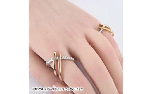 Pt ダイヤモンド リング ジュエリー K18 ピンクゴールド HARA RING シリーズ パイナス 宝石 宝飾品 指輪 karati セスタディカラッチジャパン カラッチ ジャパン KARATI 沼津市 国内 製造