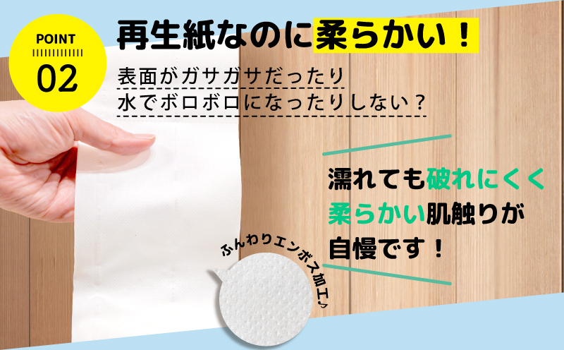 【北海道・沖縄・離島配送専用ページ】トイレットペーパー  シングル 2倍巻き 6ロール×8パック 計48ロール 無香料 備蓄 防災 沼津 鶴見製紙 再生紙 やわらか
