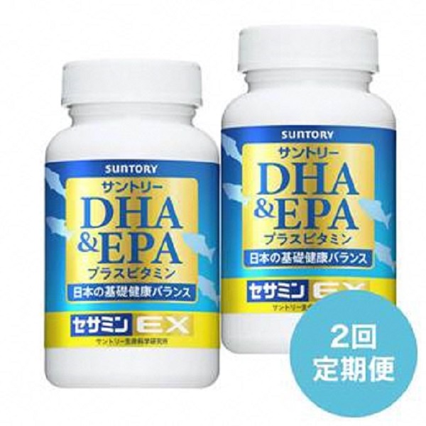 0070-90-02 【定期発送】サントリーウエルネス DHA&EPA+セサミンEX 240粒 (約60日分) ×2本 (1本×2回・初回発送から2か月後発送)