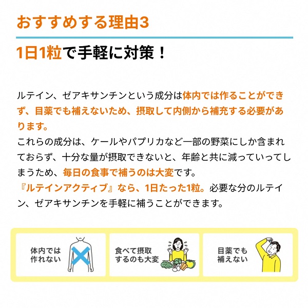 0022-90-02 サントリーウエルネス ルテインアクティブ 「お徳用3袋セット」 30粒 (約30日分) ×3袋おまとめ発送