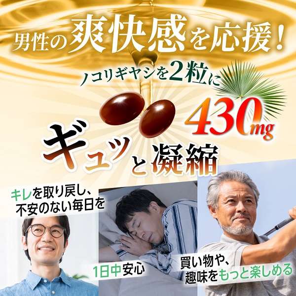 0029-101-01 ノコギリヤシサプリメント 爽快ノコギリヤシ430 ユリナック 6袋 (6ヶ月)