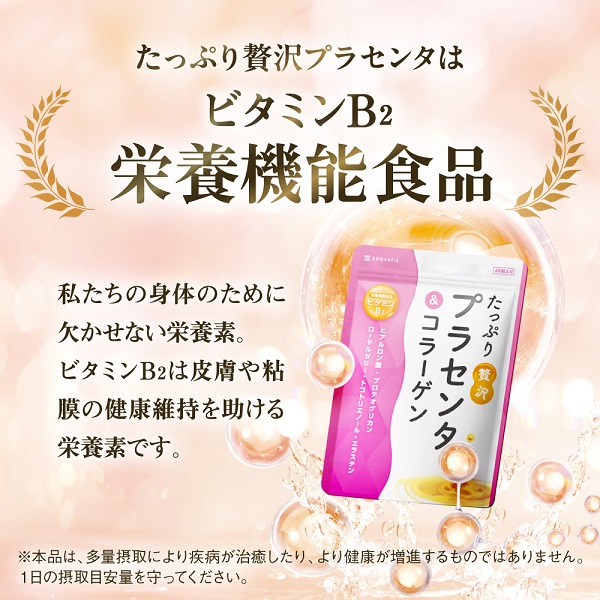 0024-101-01 プラセンタサプリメント たっぷり贅沢プラセンタ＆コラーゲン 6袋 (6ヶ月)