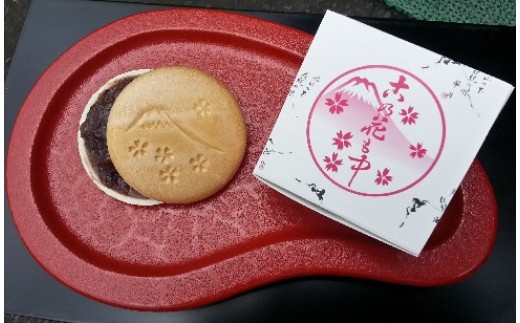 0010-18-12.華月　和菓子セット１　：「富士山羊羹（抹茶）」「華月のお手造りもなか」