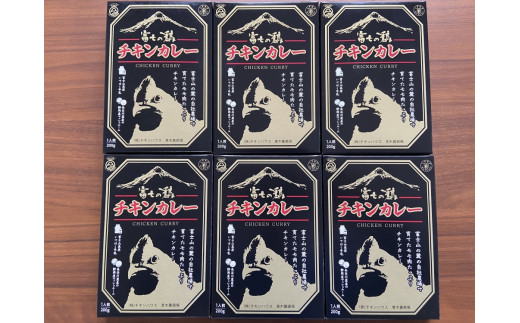 0012-38-01 静岡県産銘柄鶏 「富士の鶏」 チキンカレー 6個セット