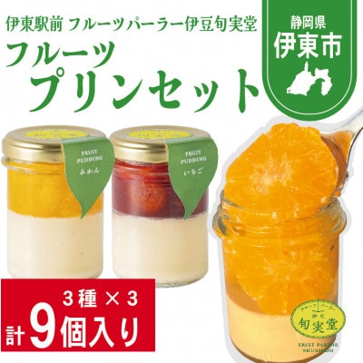 〔伊東温泉で人気〕フルーツプリンセット9個入【配送不可地域：離島】【1538919】