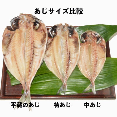 【平蔵の鰺7枚セット】佐々木海産の最上位トロあじ　伊豆・伊東のひもの詰め合わせ　静岡県伊東市【配送不可地域：離島】【1404232】