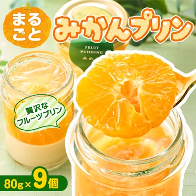 〔伊東温泉大人気〕丸ごとみかんプリン9個入【配送不可地域：離島】【1538907】