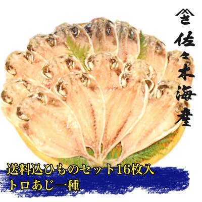干物セット【上あじ16枚セット】　伊豆・伊東のひもの詰め合わせ　静岡県伊東市【配送不可地域：離島】【1404230】