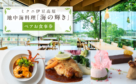 【ミクニ伊豆高原】地中海料理「海の輝き」ペアお食事券【1141848】
