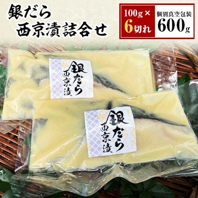 【毎月定期便】銀だら西京漬詰合せ　100g×6切れ(個別真空包装)全12回【配送不可地域：離島】【4007847】