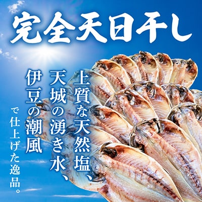 真あじ　天日干しひもの　詰合せ(18枚入)【配送不可地域：離島】【1103648】