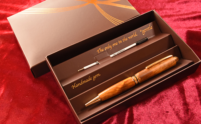 希少材 屋久杉ペン（パワーライン） 文房具 ボールペン 