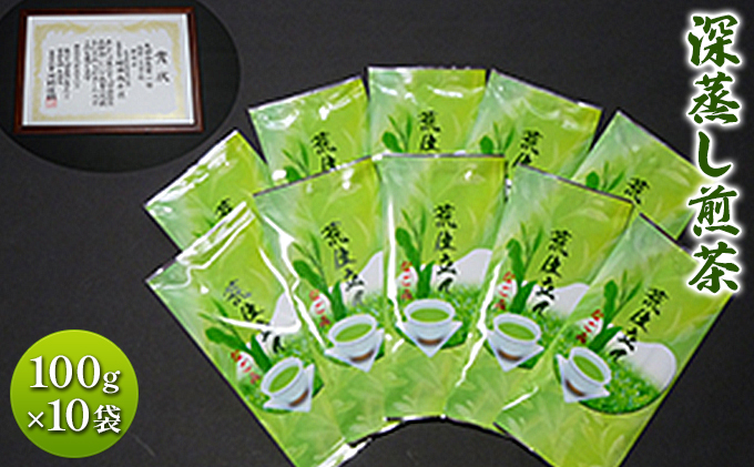 深蒸し煎茶 100g 10袋 セット 詰め合わせ 深蒸し茶 深蒸し 煎茶 緑茶 日本茶 お茶 茶 お茶っぱ 茶葉 飲み物 飲料 ドリンク 静岡茶 静岡 静岡県 島田市