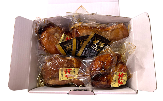 自家製 焼豚 (ももブロック） 1.2kg （約300g×4本）セット【配送不可：北海道・沖縄・離島】