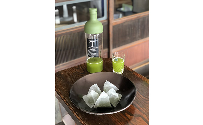 初物深蒸し水出ティーバッグ(5g×20個)×3袋 お茶 緑茶新茶 無垢 粉茶 煎茶 ブレンド ティーパック