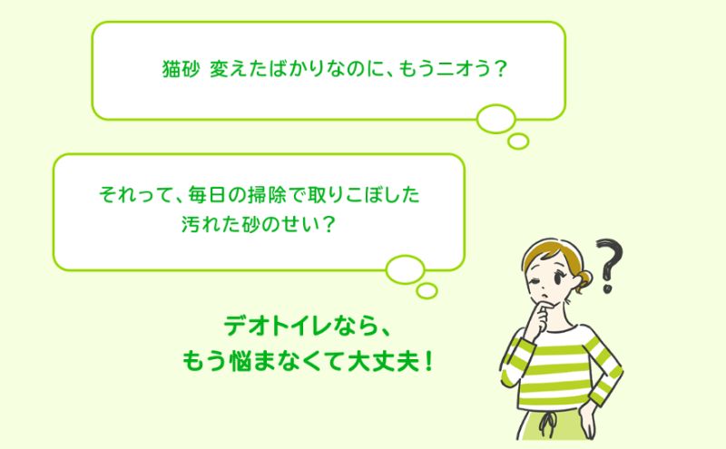 猫 トイレ デオトイレ 4L×2袋 3ヶ月定期便 緑茶成分入り消臭・抗菌サンド 静岡県 島田市