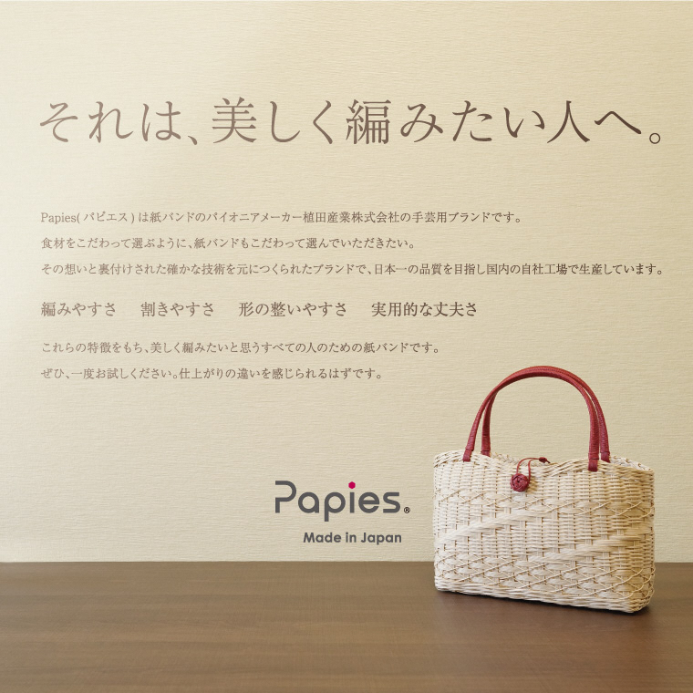 植田産業イチオシ 手芸用紙バンドPapies人気カラー12本合わせ40m×3種 Cセット（1844）