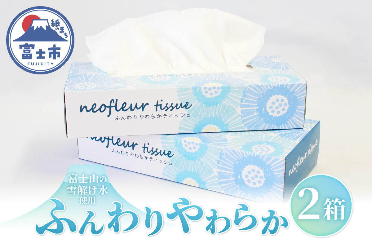 スリムボックスティッシュ 2箱 日用品 消耗品 備蓄 ティッシュペーパー [sf077-163]