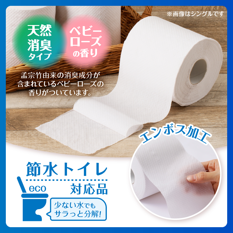 定期便 【全3回】【毎月発送】 エコロジートイレットペーパー ダブル12ロール1パック [sf002-435]