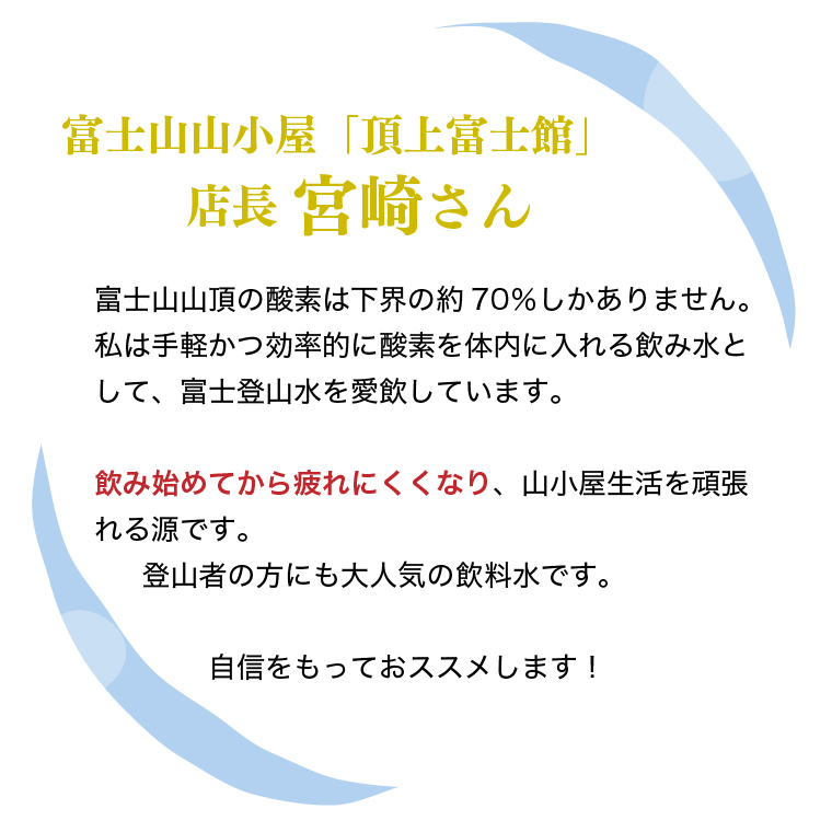 ミネラルウォーター「富士登山水」500ml×24本入　酸素ナノバブル水　(1442)