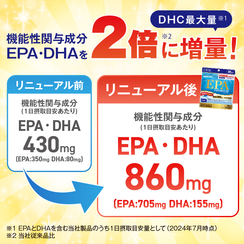 DHC EPAプレミアム 30日分 (機能性表示食品) 6個セット(180日分) [sf014-039]