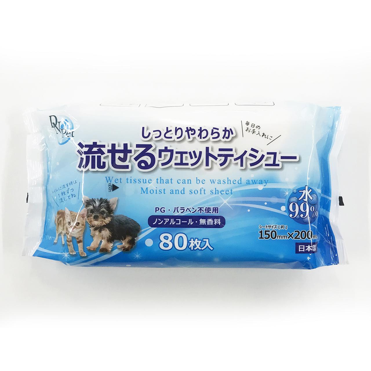 DN-Pet流せるウェットティシュー80枚×36入 [sf088-006]