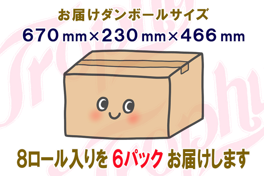 定期便 【全4回】トイレットペーパー ダブル 8個×6パック トロフィー [sf077-085]