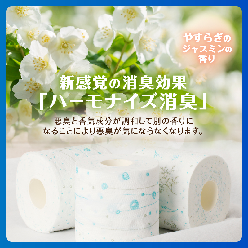 3817 定期便 【全3回】【毎月発送】 Hanatabaボタニカルシャワー ダブル12ロール1パック [sf002-432]