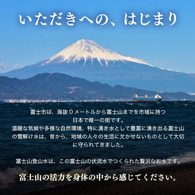 ミネラルウォーター「富士登山水」500ml×24本入　酸素ナノバブル水　(1442)