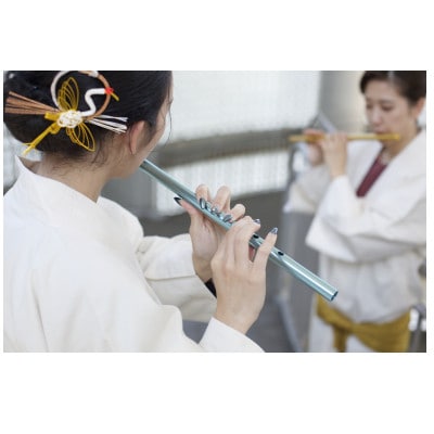 洒楽斎「SYARAKUSAI」アルミ製横笛(ピンク　つや消し)【1431023】