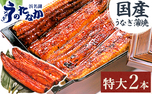 浜名湖・うなぎのたなかの長蒲焼2本セット!ふっくら柔らか♪国産うなぎ長蒲焼※合計360g程度【配送不可地域：離島】【1417614】