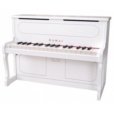 カワイのミニアップライトピアノ(ホワイト)1152【1417197】
