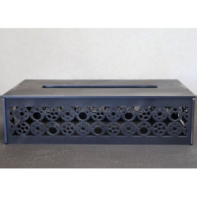 【インダストリアル】アイアンサーキュラーティッシュケース (ボックスタイプ)【1475255】