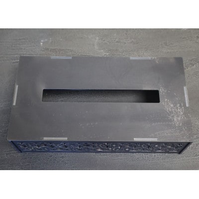 【インダストリアル】アイアンサーキュラーティッシュケース (ボックスタイプ)【1475255】