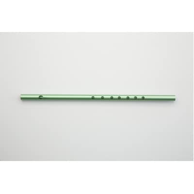 洒楽斎「SYARAKUSAI」アルミ製横笛(緑　つやあり)【1430973】