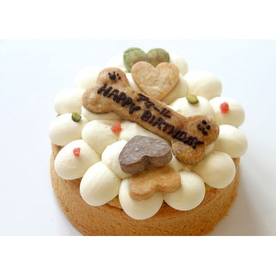 米粉の手作り犬用ケーキと人用バスクチーズケーキ12cmのセット【配送不可地域：離島】【1466837】
